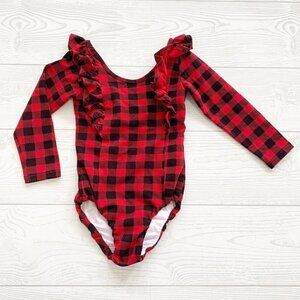 Remie Girl Jackie Buffalo Plaid Leotard